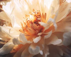 Beautiful flower, Stunning Macro Photography - golden light - backlit - subtle hues - magical - closeup - bokeh - high detail professional photograph