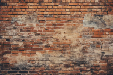 Naklejka premium Weathered and rustic brick wall texture