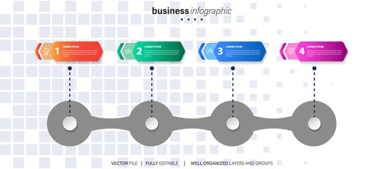 Business road map timeline infographic icons designed for abstract background template milestone element modern diagram process technology digital marketing data presentation chart Vector illustration