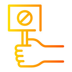 protest gradient icon