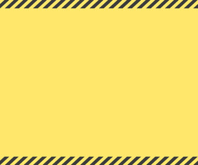 黄色と黒の斜めストライプのフレーム･背景- 警告･工事･防災のイメージ- 300&times;250px比率
