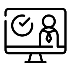 television line icon