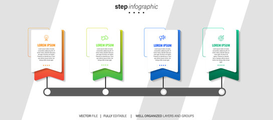 Set of infographic elements data visualization vector design template. Can be used for steps, options, business process, workflow, diagram, flowchart concept, timeline, marketing icons, info graphics.
