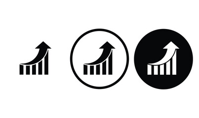 icon chart histogram outline for web site design 
and mobile dark mode apps 
Vector illustration on a white background