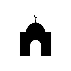 Simple mosque icon. Vector illustration.