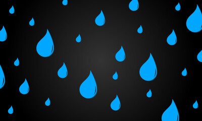 Water drop illustration for background design vector