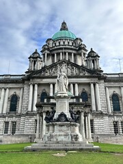 Queen Victoria's statue, front of Belfast City Hall, UK