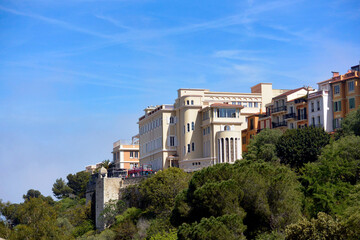 Fototapeta na wymiar view of the town of the city in beautiful monaco 