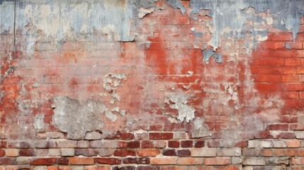 Old red brick wall background, abstract texture pattern backdrop