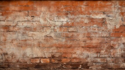 Old red brick wall background, abstract texture pattern backdrop