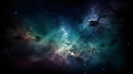 Obraz premium 星雲銀河の背景 No.001 The Background of the Nebula Galaxy Generative AI