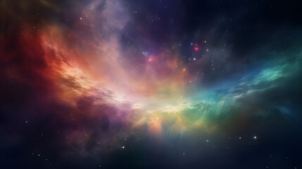 Naklejka premium 星雲銀河の背景 No.063 The Background of the Nebula Galaxy Generative AI