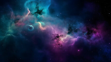 Obraz na płótnie Canvas 星雲銀河の背景 No.069 The Background of the Nebula Galaxy Generative AI
