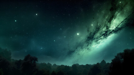 Fototapeta na wymiar 星雲銀河の背景 No.015 The Background of the Nebula Galaxy Generative AI