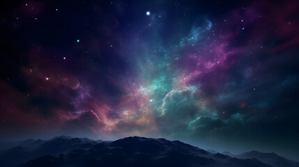星雲銀河の背景 No.075  The Background of the Nebula Galaxy Generative AI
