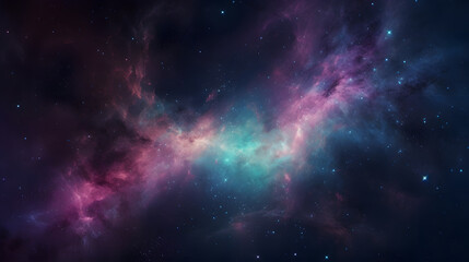 Obraz na płótnie Canvas 星雲銀河の背景 No.070 The Background of the Nebula Galaxy Generative AI