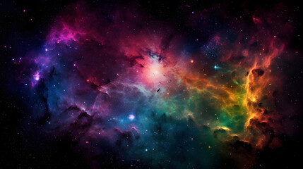 Fototapeta na wymiar 星雲銀河の背景 No.097 The Background of the Nebula Galaxy Generative AI