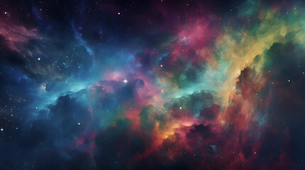 Fototapeta na wymiar 星雲銀河の背景 No.095 The Background of the Nebula Galaxy Generative AI