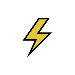 lightning bolt icon vector design templates