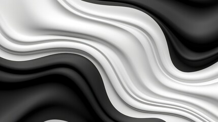 Abstract background with black and white colored waves