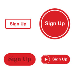 sign up icon vector