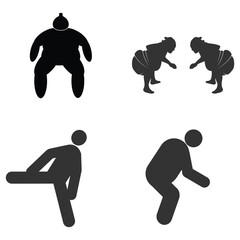 sumo icon vector