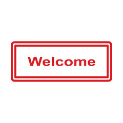welcome icon vector