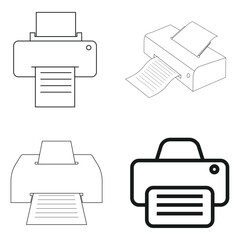 printer icon vector