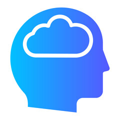 brain gradient icon