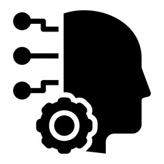 artificial neural network glyph icon