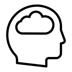 brain line icon