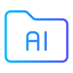 Obraz premium folder gradient icon