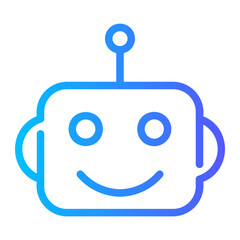 robot gradient icon