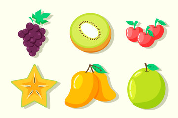 Set Collection of Fruit Element