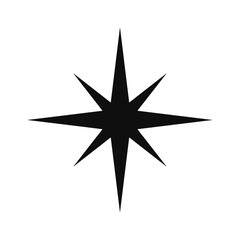 Vector compass star cartography exploration vector