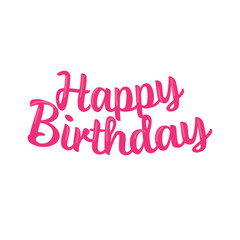 Vector happy birthday typography style vector