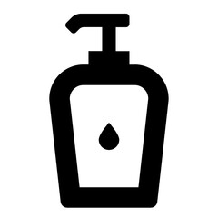 Lotion makeup cosmetic solid glyph icon