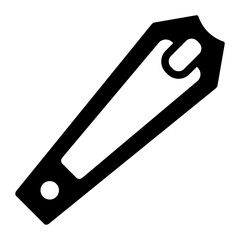 Nail Clipper solid glyph icon
