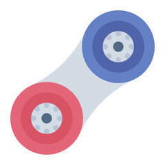 Softlens makeup cosmetic flat icon