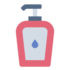 Fototapeta premium Lotion makeup cosmetic flat icon