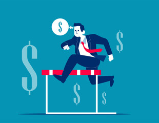 Money motivation. Business financial vector illustration concept