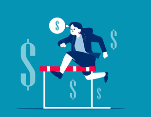 Money motivation. Business financial vector illustration concept