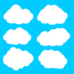 set of clouds