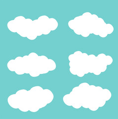 set of clouds