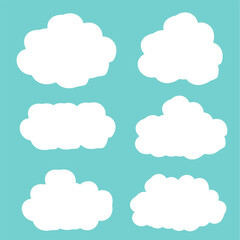 set of clouds