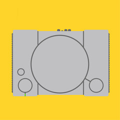 retro, console, icon, vector, old, illustration