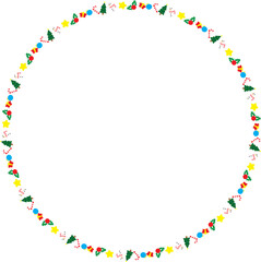 The Christmas Boarder line for holiday concept