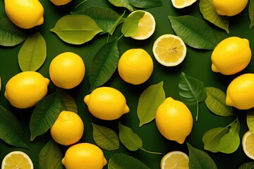 lemon branch with fruits