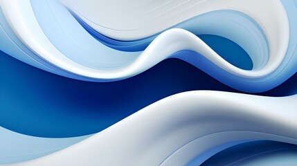 Serenity in Motion: Azure Waves Flowing Smoothly