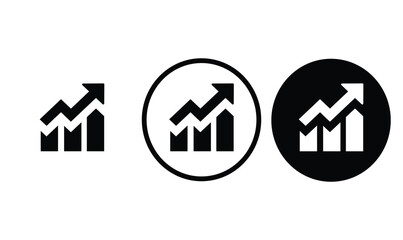 
icon chart histogram outline for web site design 
and mobile dark mode apps 
Vector illustration on a white background